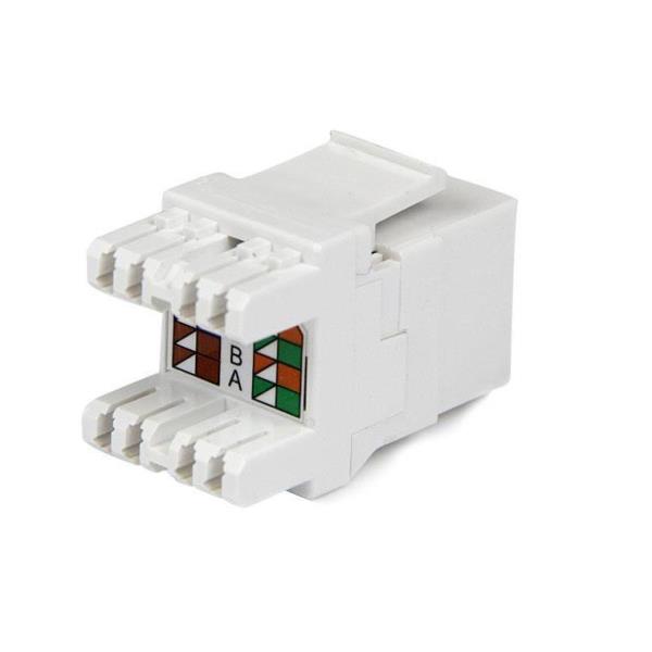 Jack Keystone Rj45 Cat6 Bianco - immagine 3