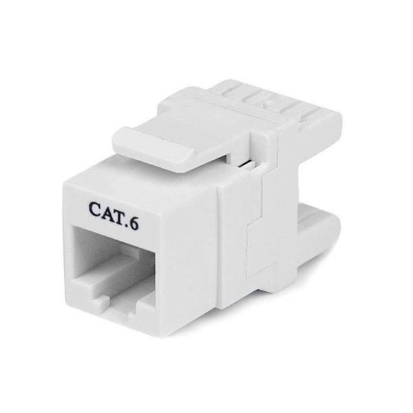 Jack Keystone Rj45 Cat6 Bianco - immagine 2