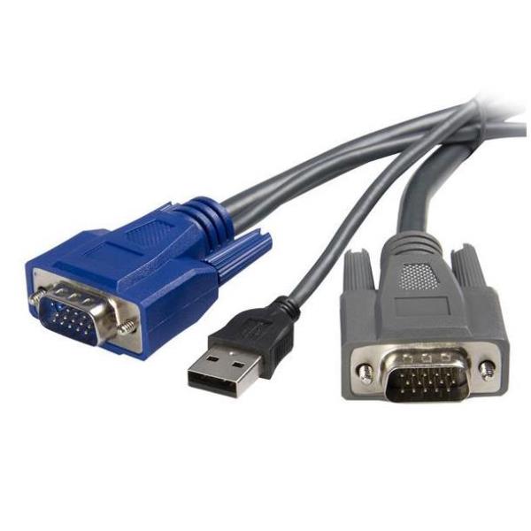 Cavo Sottile Kvm VGA USB 2 In 1 - immagine 2