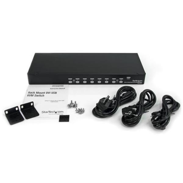 Switch Kvm DVI Ps/2 A 8 Porte 1U - immagine 3