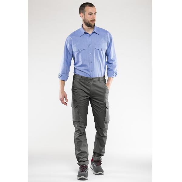 Pantalone Ventura Grigio Smoke-Xs