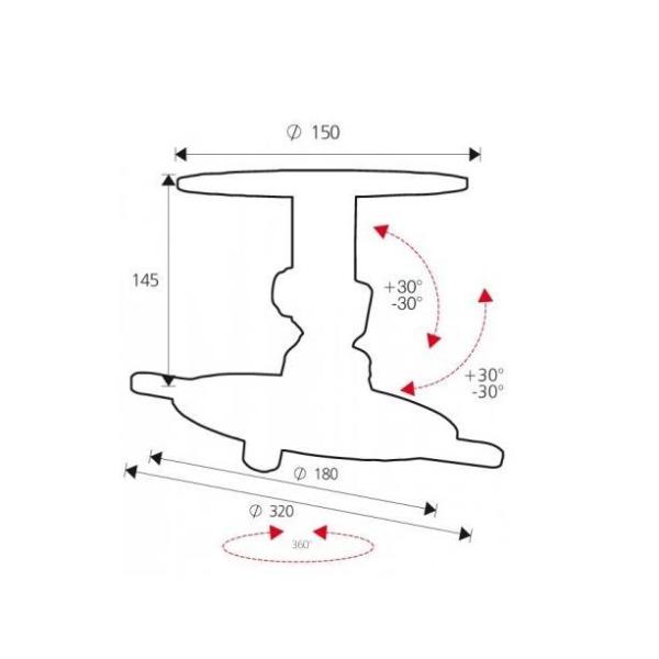 Supporto Soffitto Proiettori 15Kg - immagine 3