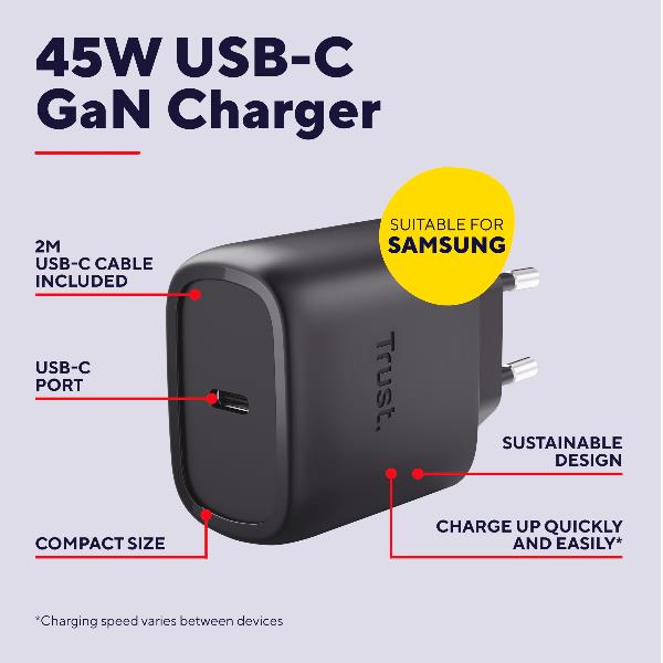 Maxo 45W USB-C Charger F/Samsung - immagine 2