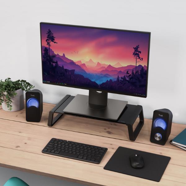 Monta Glass Monitor Stand Blk - immagine 3