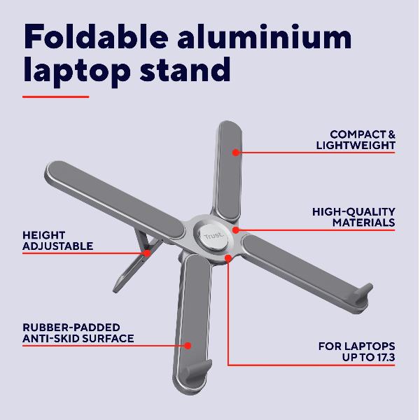 Macy Foldable Metal Laptop Stand - immagine 4