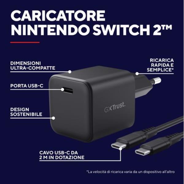 Gxt1258 USB-C Charger For Switch 2 - immagine 4