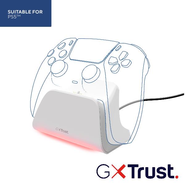 Gxt255W Charge Stand Ps5 Bianco