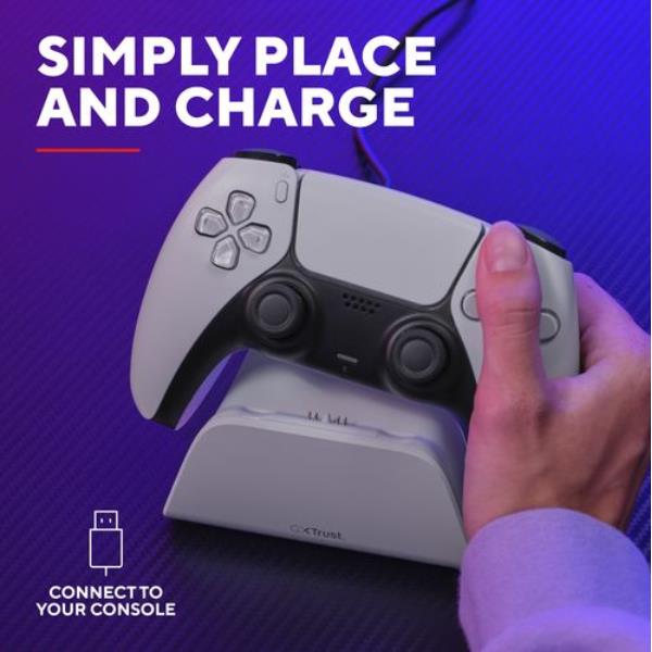 Gxt255W Charge Stand Ps5 Bianco - immagine 7