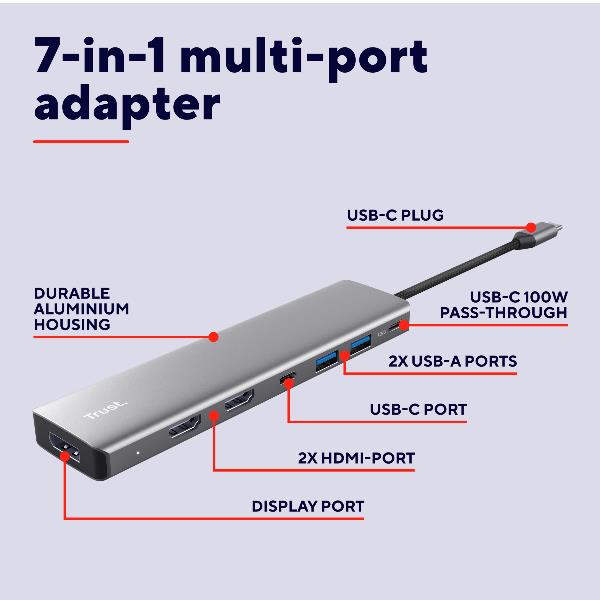 Dalyx 7-In-1 Multiport Adapter - immagine 2