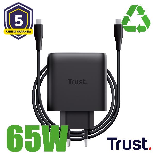 Maxo 65W USB-C Gan Charger Nero