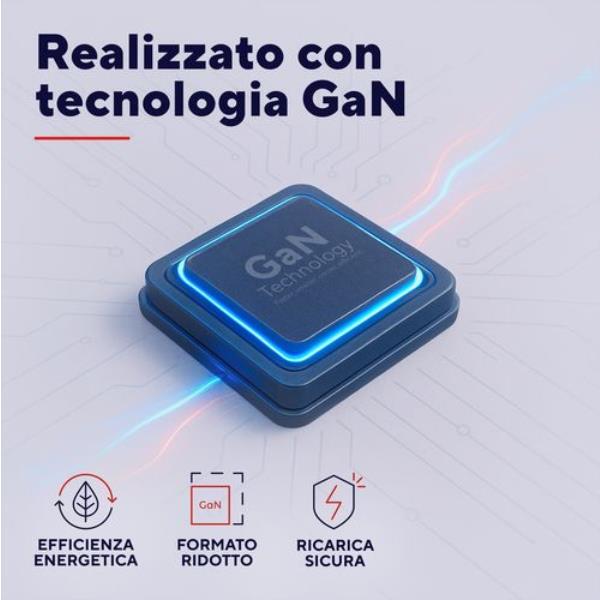 Maxo 65W USB-C Gan Charger Bianco - immagine 7