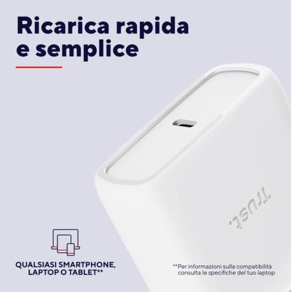 Maxo 65W USB-C Gan Charger Bianco - immagine 4