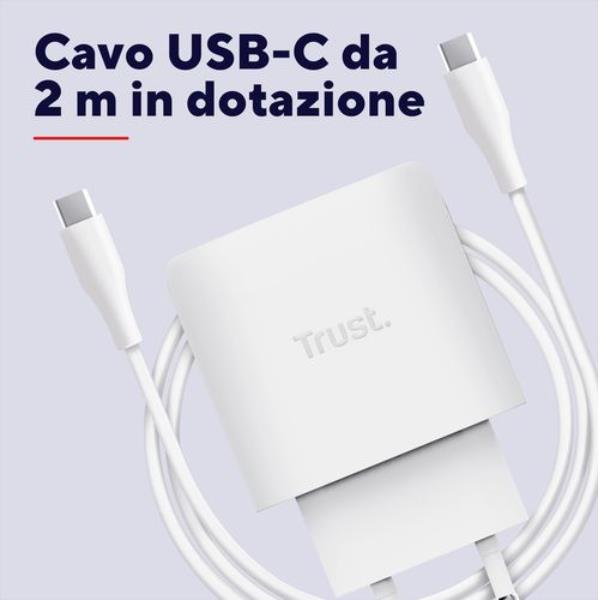 Maxo 65W 2P USB-C Gan Charger Wht - immagine 8