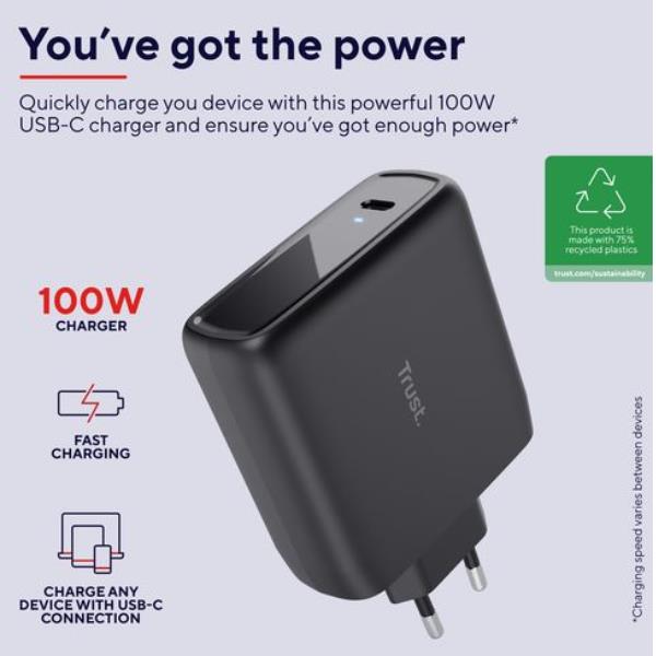 Maxo 100W USB-C Charger Blk - immagine 3