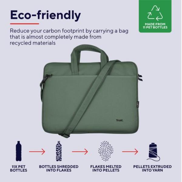 Bologna Laptop Bag 16" Eco Verde - immagine 3