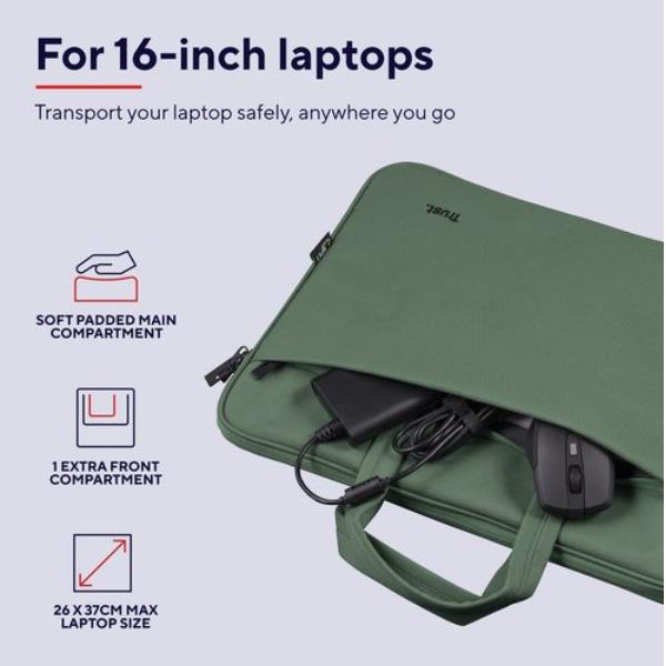 Bologna Laptop Bag 16" Eco Verde - immagine 4