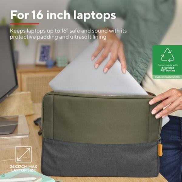 Lisboa 16" Laptop Sleeve - Verde - immagine 3