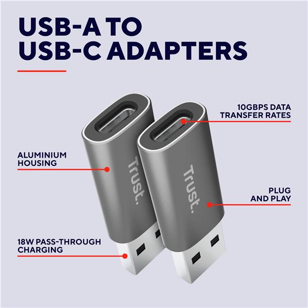 Calyx USB-A To USB-C Adapter 2Pack - immagine 4