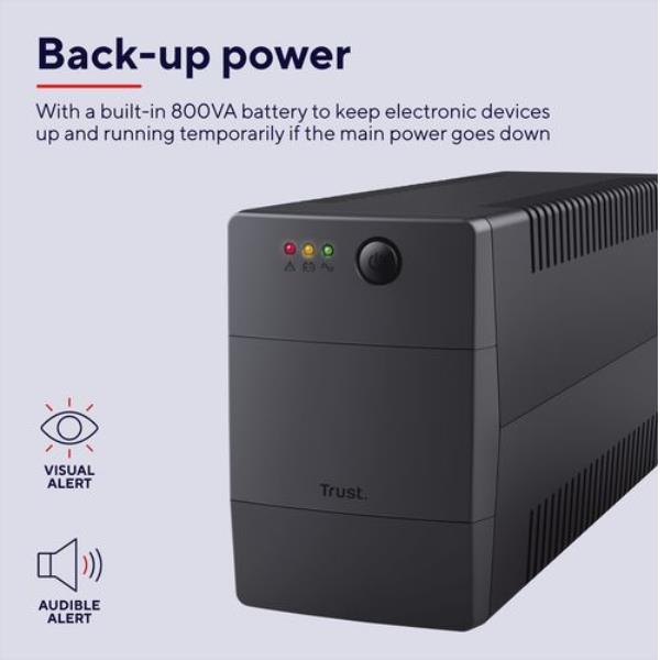 Paxxon 800Va UPS 2 Outlets - immagine 3