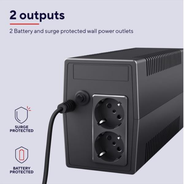 Paxxon 800Va UPS 2 Outlets - immagine 4