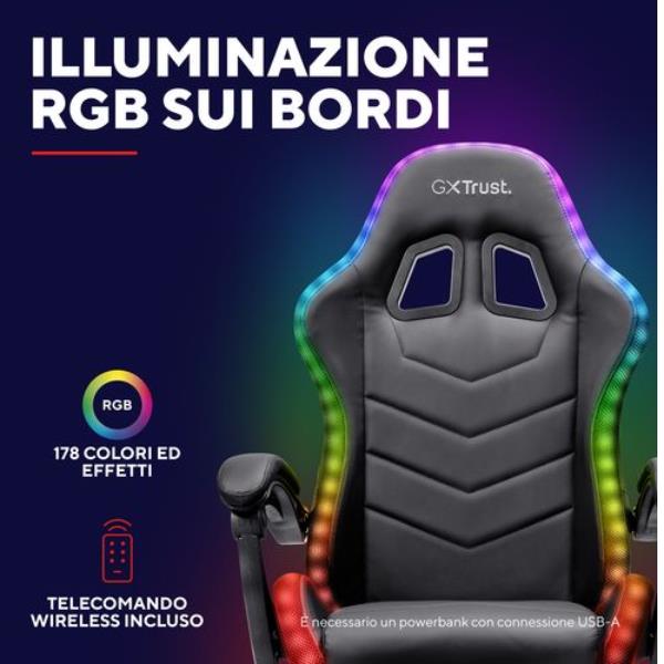 Gxt704 Roniq RGB Gaming Chair - immagine 4