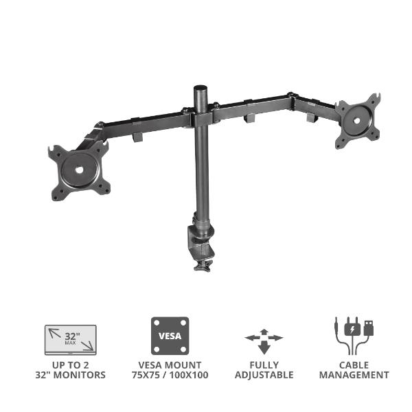 Gxt1120 Mara Dual Monitor Arm - immagine 3