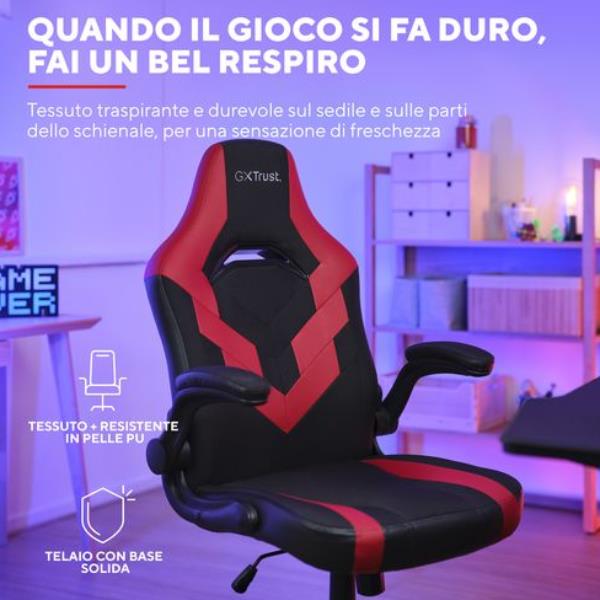 Gxt703R Riye Gaming Chair Rosso - immagine 2