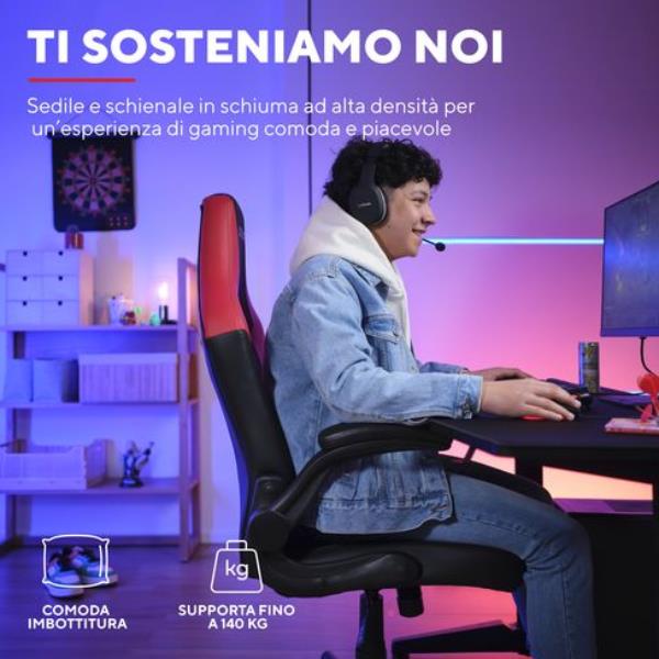 Gxt703R Riye Gaming Chair Rosso - immagine 3