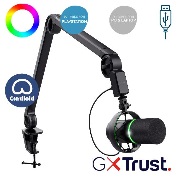 Gxt 255+ Onyx Microphone Arm