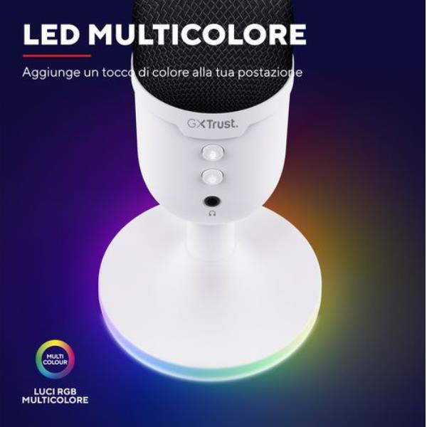 Gxt234W Yunix USB Microphone Bianco - immagine 2