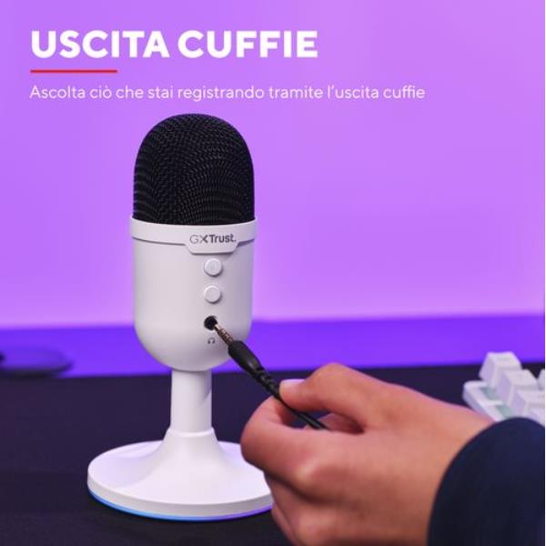 Gxt234W Yunix USB Microphone Bianco - immagine 4