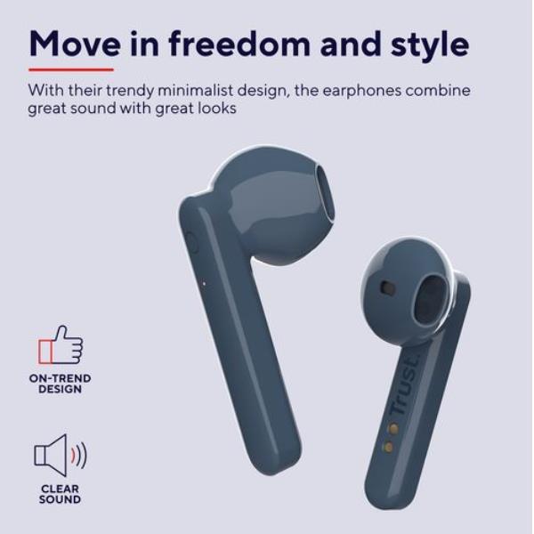 Primo Touch Bluetooth Earphones Blu - immagine 7