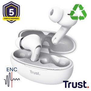 Yavi Bluetooth Enc Earbuds Bianco
