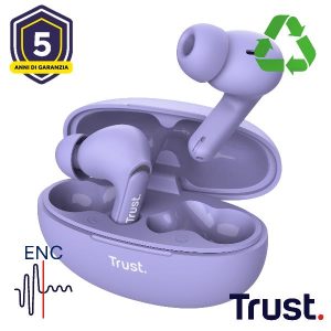 Yavi Bluetooth Enc Earbuds Purple