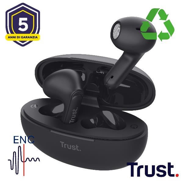 Yavi Bluetooth Enc Earphones Nero - immagine 7