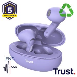 Yavi Bluetooth Enc Earphones Purple