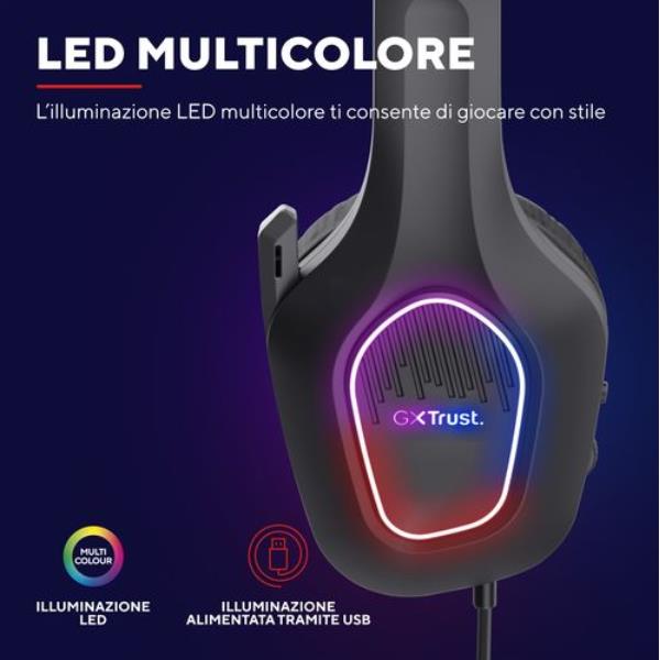 Gxt416 Zirox LED Headset Blk - immagine 8