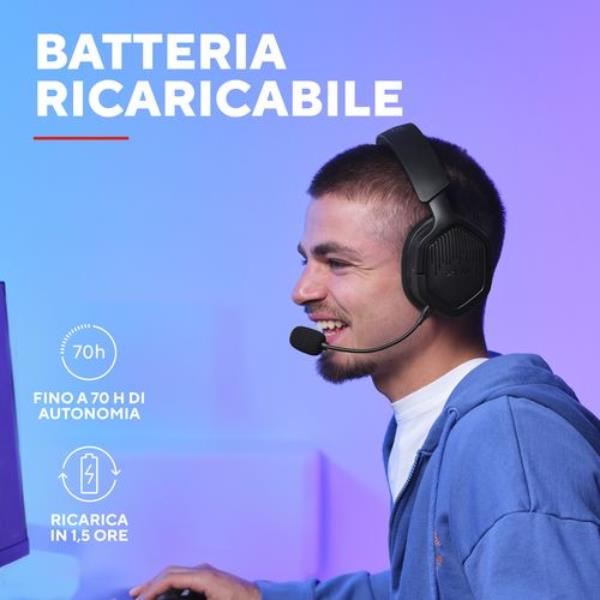 Gxt493 Carus Wireless Headset Blk - immagine 8