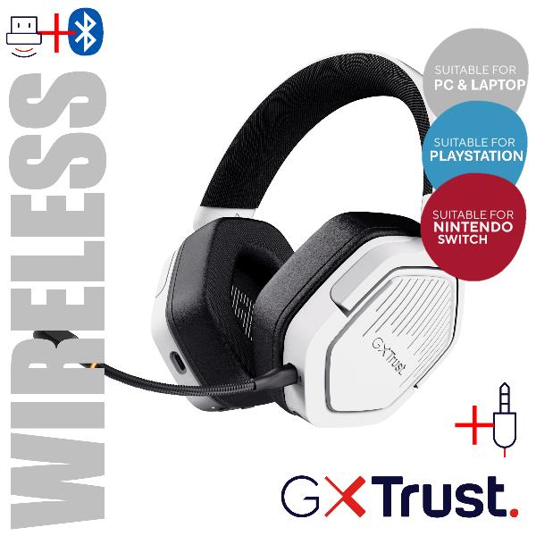 Gxt493W Carus Wireless Headset Whit - immagine 5
