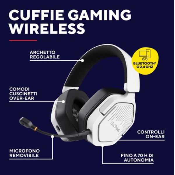 Gxt493W Carus Wireless Headset Whit - immagine 6