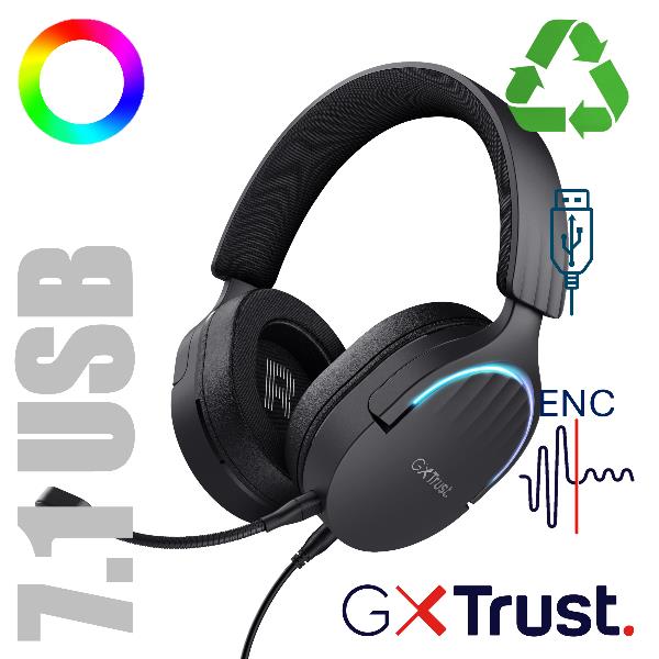 Gxt490 Fayzo 7.1 USB Headset Blk - immagine 6