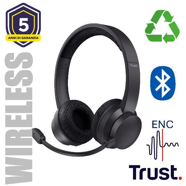 Ayda Wireless Enc Pc Headset