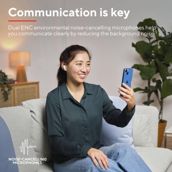 Yavi Bluetooth Enc Earbuds Bianco - immagine 4