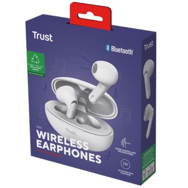 Yavi Bluetooth Enc Earphones Bianco - immagine 6