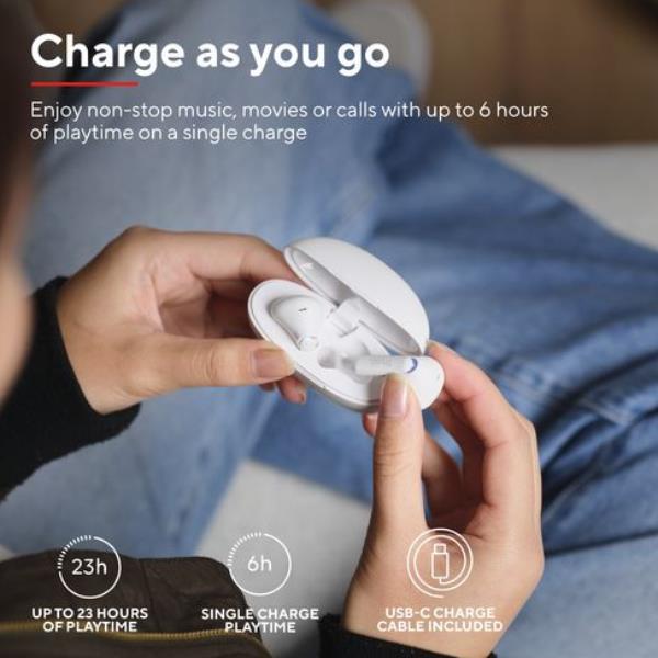 Yavi Bluetooth Enc Earphones Bianco - immagine 4