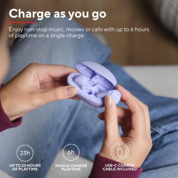 Yavi Bluetooth Enc Earphones Purple - immagine 5