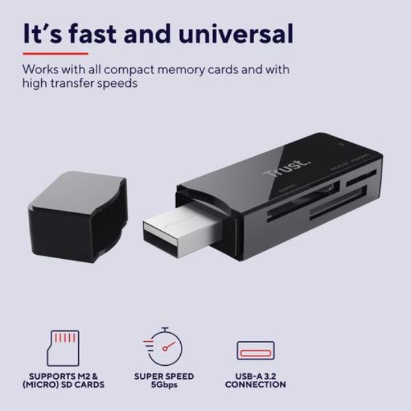 Trust Nanga Usb3.1 Cardreader - immagine 2