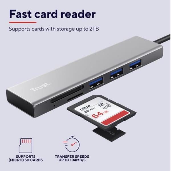 Halyx Fast USB-C Hub Card Reader - immagine 4