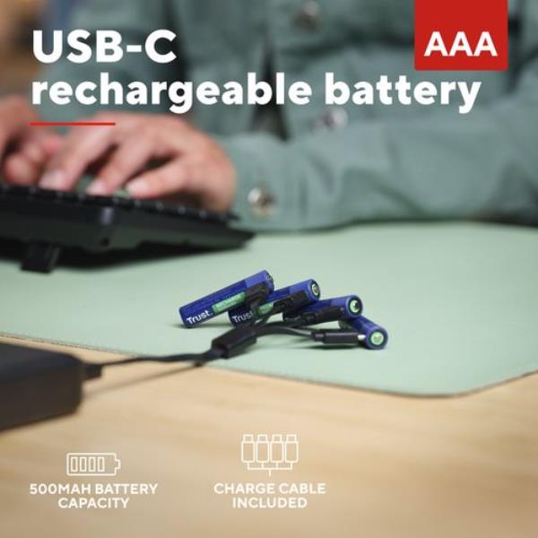 USB-C Rechargeable Batteries 4P - A - immagine 3