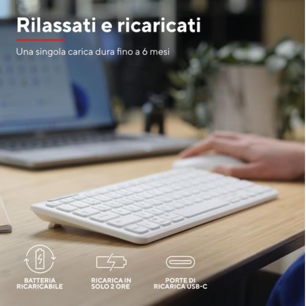 Lyra Compact Wireless Keyboard It W - immagine 7